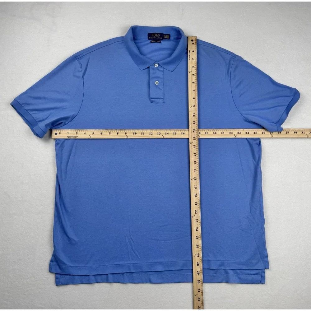 Polo Ralph Lauren Pima Soft Touch Polo Shirt‎ Blue Size XXL